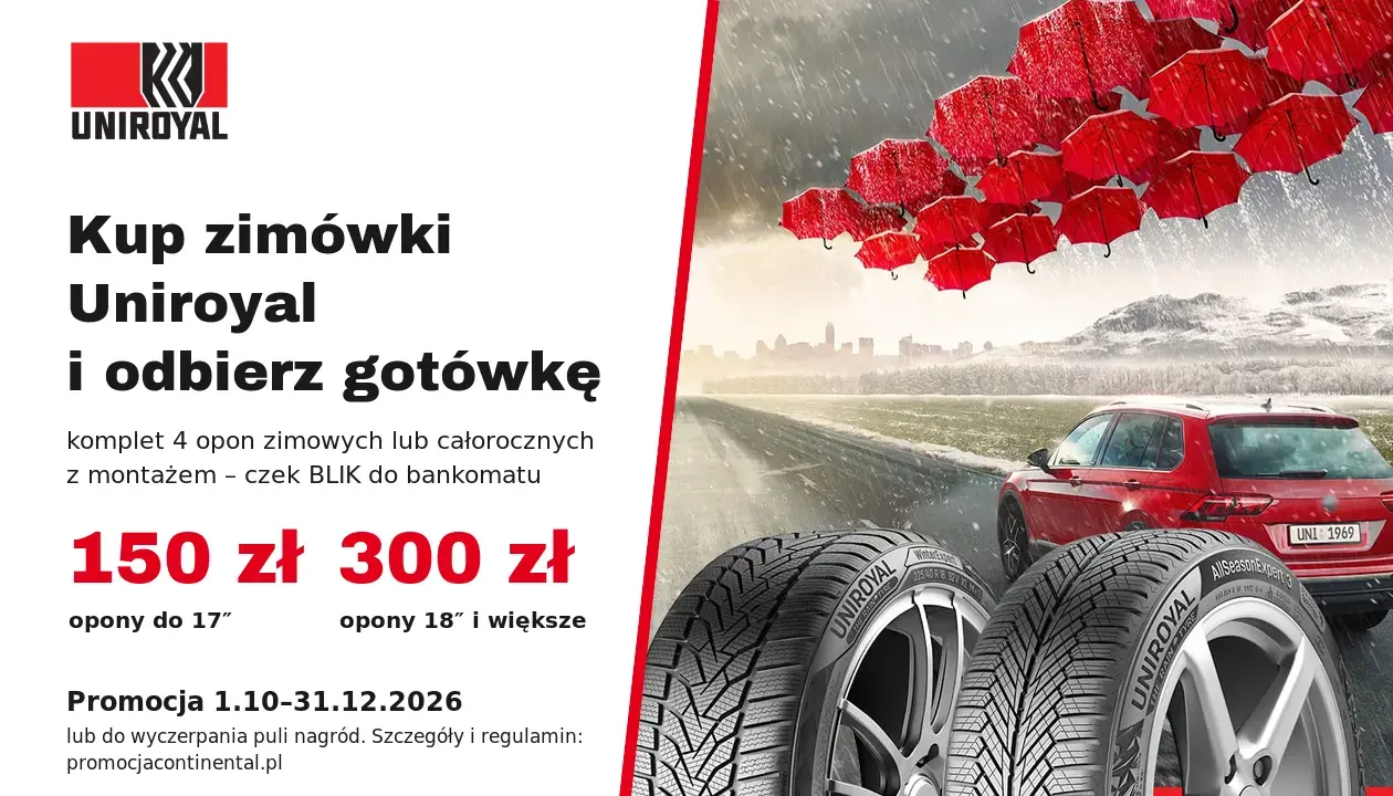 Uniroyal – do 300 zł zwrotu
