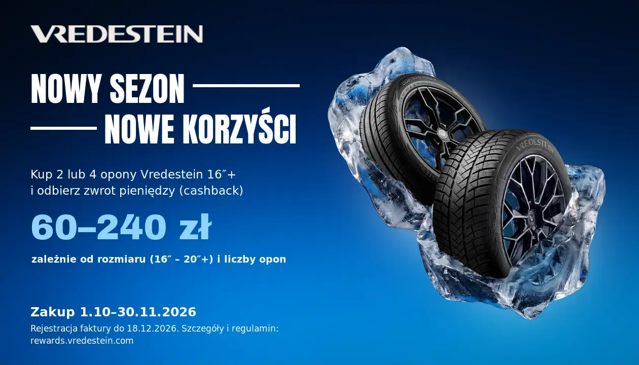 Vredestein – do 240 zł zwrotu